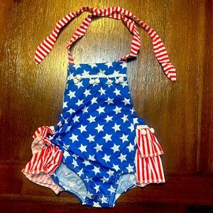 Girls USA Romper 3-6m